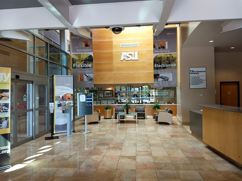 Reception area of a University